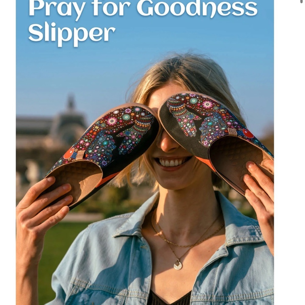 UIN Women's Blossom Slip On Shoes Colorful Comfortable Lightweight Sneakers - Picture 3 of 10